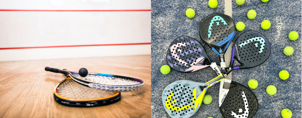 Padel vs Squash - key differences